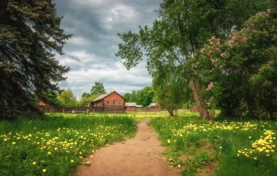 Усадьба летняя картинка