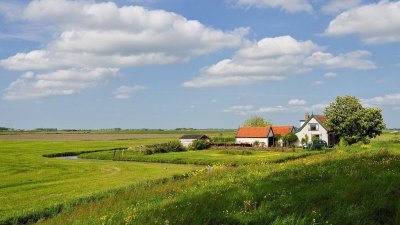 Швеция деревня Луга