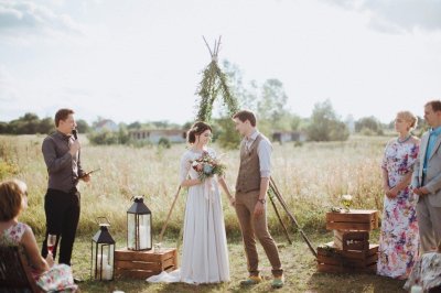 Свадьба в деревенском стиле