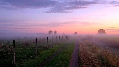 Эстетика заката в деревне