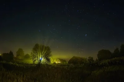 Звездное небо в деревне