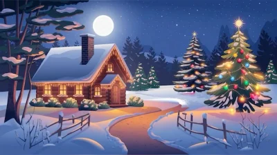 Рождество в деревне