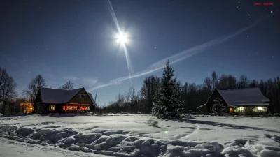 Зимняя деревня