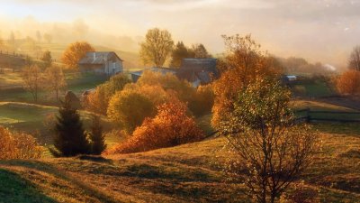 Родные просторы Пушгоры панорама