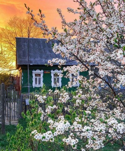 Весна в деревне