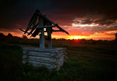 Деревенский колодец