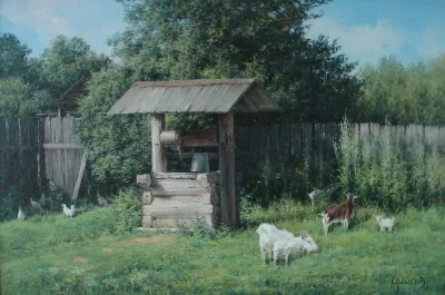 Картины художника Михаила Брядова колодец
