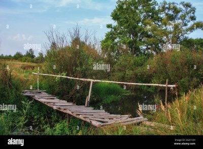 Три жердочки березовый мосток