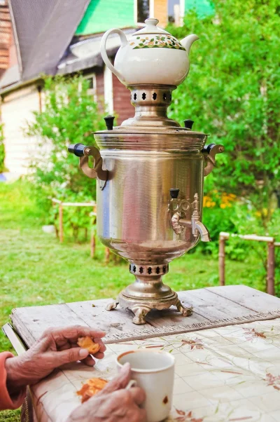 Самовар с чайником