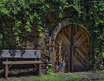 Плющ ворота поместье