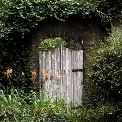 Плющ ворота поместье