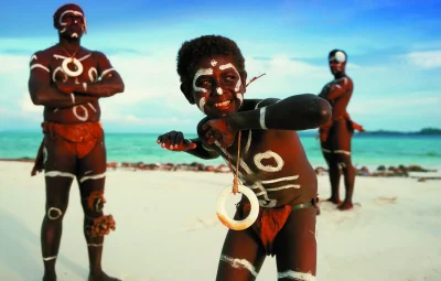 Аборигены на пляже