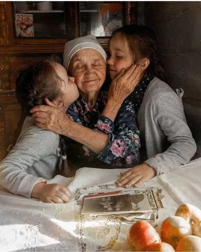 Семья в деревне