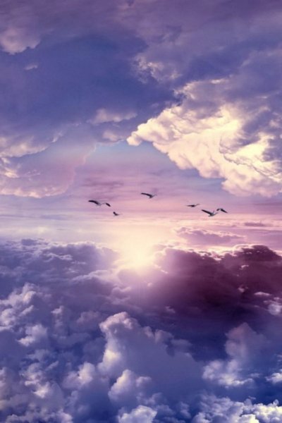 Небо над землёй цветными