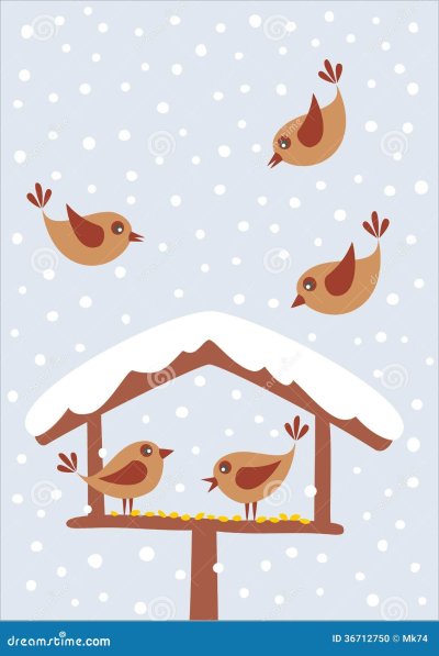 Фон кормушка для птиц