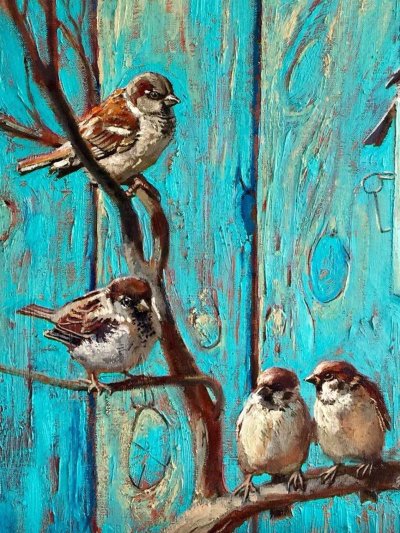 Художник Комаревцев Воробей