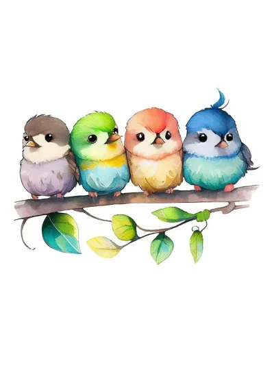 Cute Bird Art