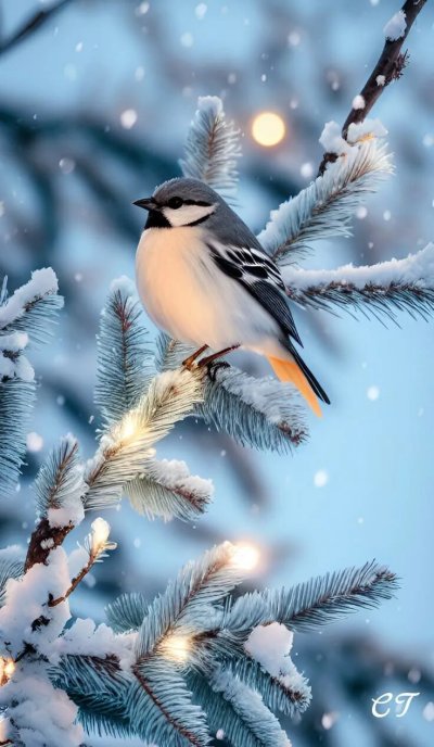 Зимние птицы