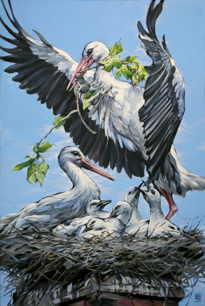 Гнездо аиста