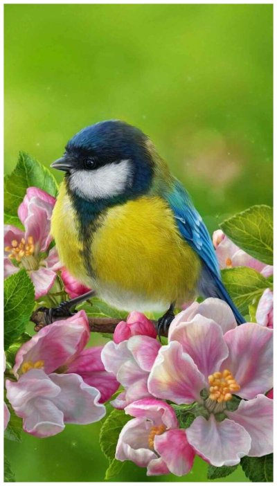 Яркие птички