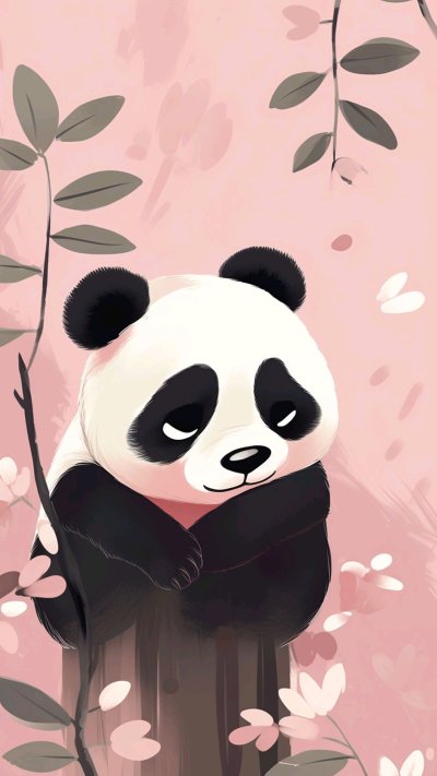 Розовая Панда