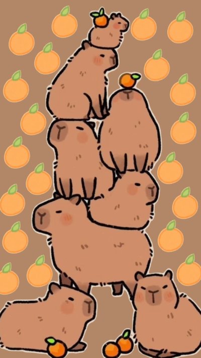 Капибара мультяшный