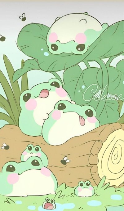 Рисунки милых лягушек