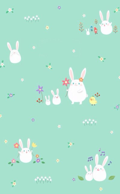 Фон с зайчиками