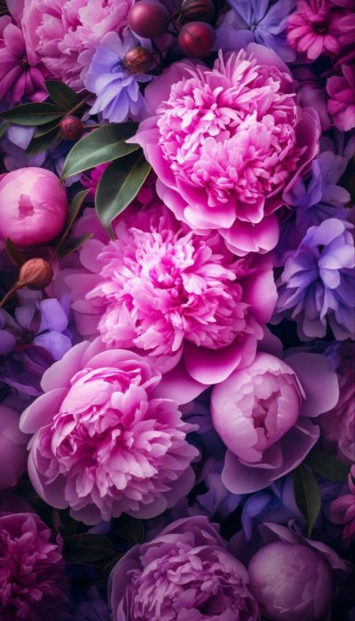 Заставка на телефон цветы пионы