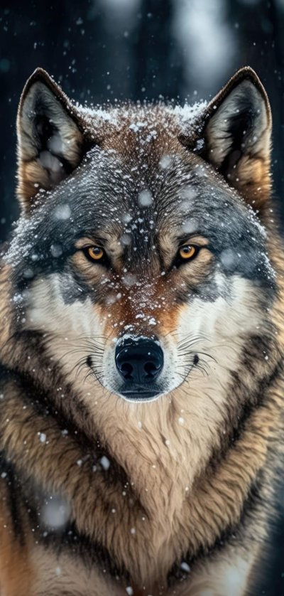 Волк портрет