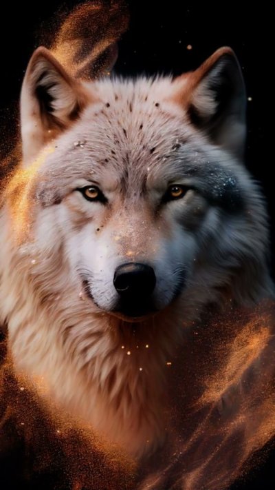 Волк портрет