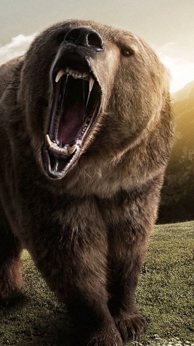 Свирепый медведь Гризли