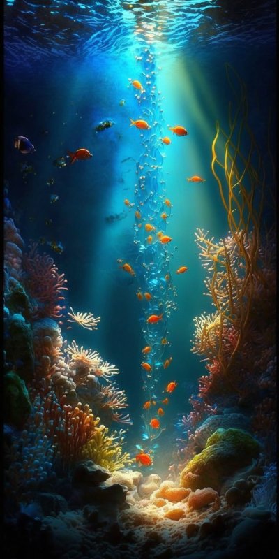 Фон океана под водой