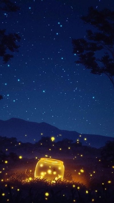 Светлячки ночью