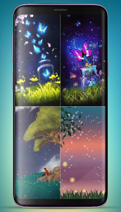 Светлячки обои на телефон живые