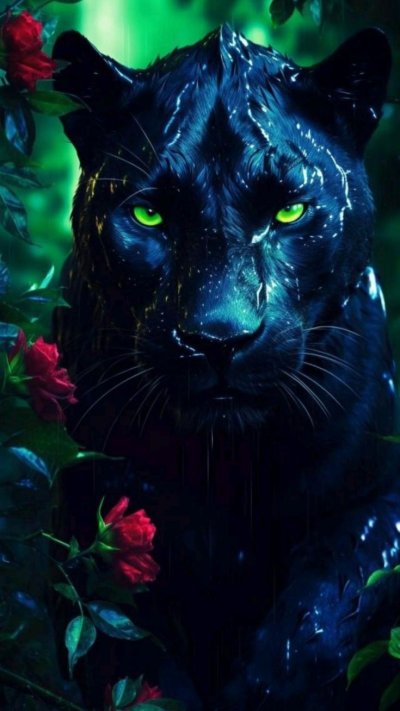 Пантера с зелёными глазами мистика