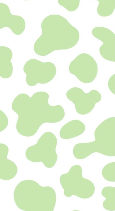 Коровий принт зеленый