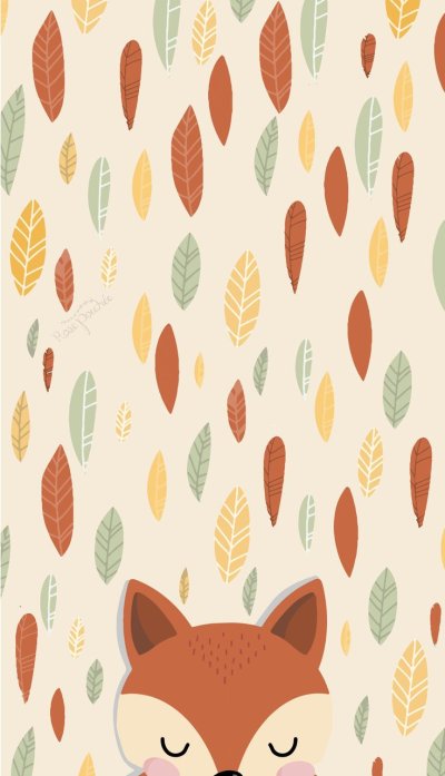 Милый фон с лисами