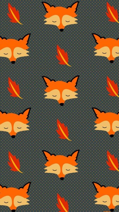 Фон с лисичками