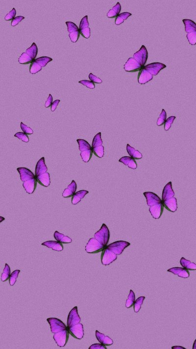 Светло сиреневый фон с бабочками