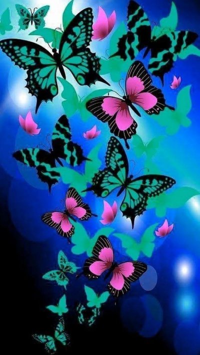 Бабочки на экран телефона