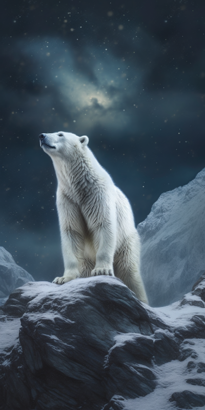 Северное сияние в Арктике