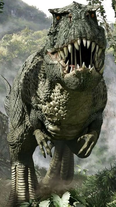 Кинг Конг 2005 против динозавра