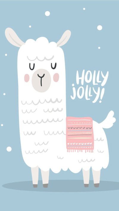 Обои с ламой