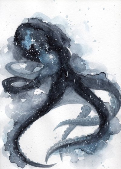 Осьминог арт