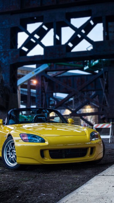 Honda s2000 желтая обои