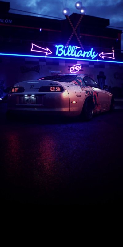 Тойота Супра неон