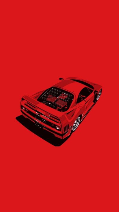 Ferrari f40 красная