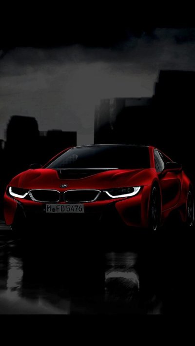 BMW i8 красная