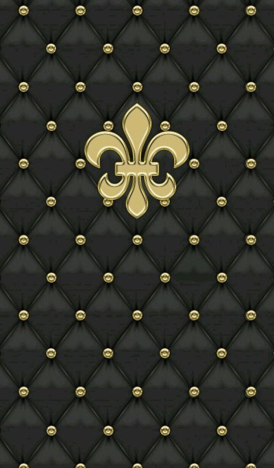 Черная кожа с золотом
